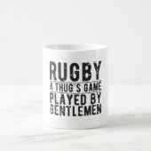 ラグビーの皮肉引用文ギフト-ラグビーことわざ コーヒーマグカップ (中央)