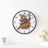 ラグビーの石! ラージ壁時計 (ホーム)