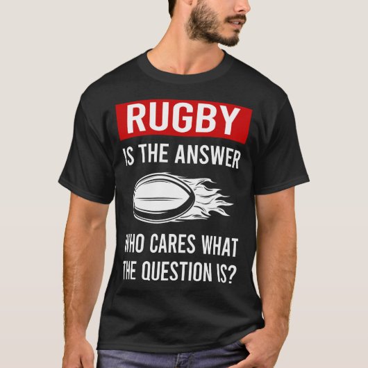 ラグビーの答え Tシャツ (正面)