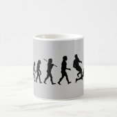 ラグビーの進化のおもしろいのスポーツ コーヒーマグカップ (中央)
