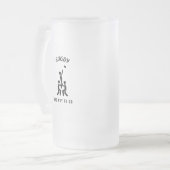 ラグビーの道 フロストグラスビールジョッキ (正面左)