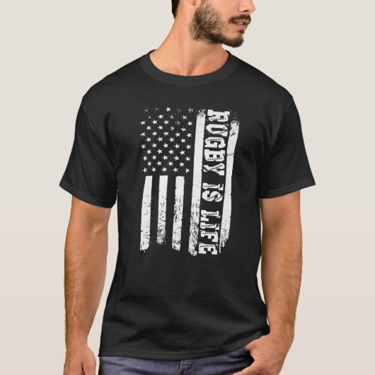 ラグビーはライフラグビー Tシャツ (正面)