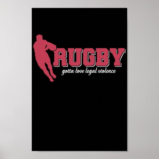 ラグビーは法的暴力のサッカーを愛し始める ポスター (正面)