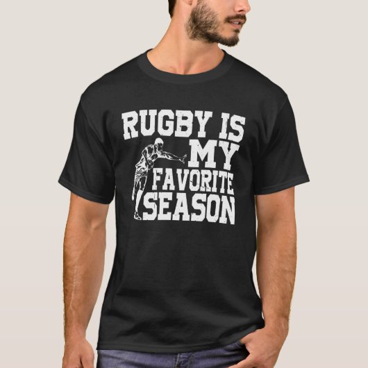 ラグビーは私のシーズお気に入りのン Tシャツ (正面)