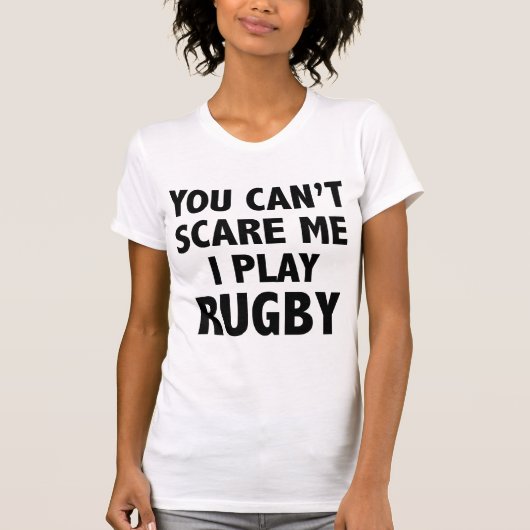ラグビーをやっているから怖くない Tシャツ (正面)
