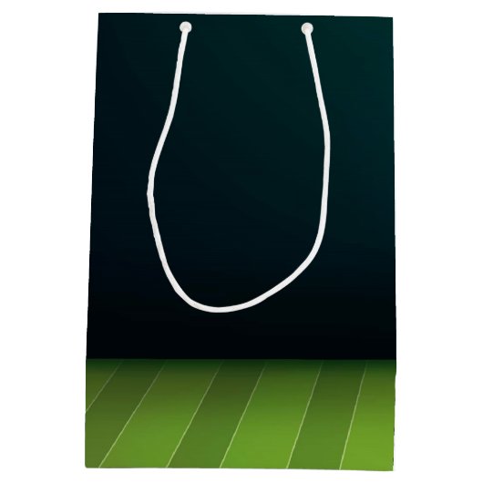 ラグビーをテーマにした追加ロゴ ミディアムペーパーバッグ (裏面)