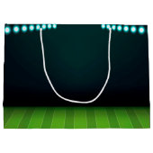 ラグビーをテーマにした追加ロゴ ラージペーパーバッグ (裏面)