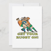 ラグビーを入れる 招待状 (正面)