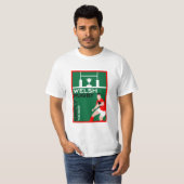 ラグビーウエールズファンアート Tシャツ (正面フル)