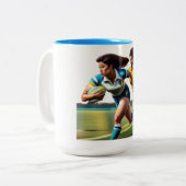 ラグビーウォリアー二音マグカップ ツートーンマグカップ (正面左)