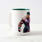 ラグビーウォリアー二音マグカップ ツートーンマグカップ (正面左)