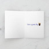 ラグビーオランウータン誕生日カードRuaridh カード (内部)