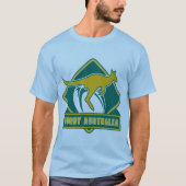 ラグビーオーストラリアkangaroo wallaby tシャツ (正面)