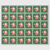 ラグビークリスマスギフト ラッピングペーパー (フラット)