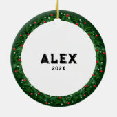 ラグビークリスマスコレクション セラミックオーナメント (裏面)