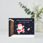 ラグビークリスマスホリデーカード シーズンポストカード (スタンド正面)