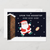 ラグビークリスマスホリデーカード シーズンポストカード (正面/裏面)