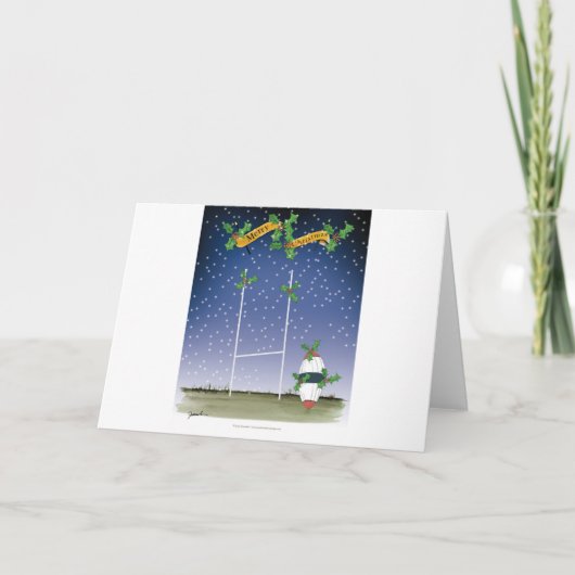 ラグビークリスマス シーズンカード (正面)