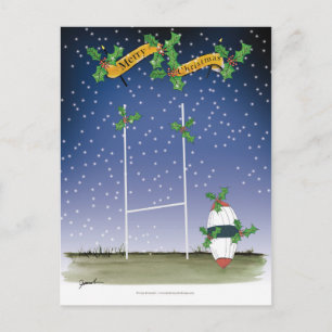 ラグビークリスマス シーズンポストカード