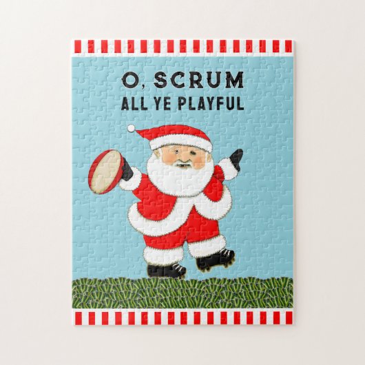 ラグビークリスマス  ジグソーパズル (縦)