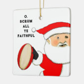 ラグビークリスマス セラミックオーナメント (左)