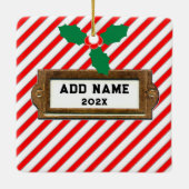 ラグビークリスマス セラミックオーナメント (裏面)