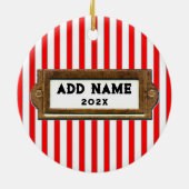 ラグビークリスマス セラミックオーナメント (裏面)