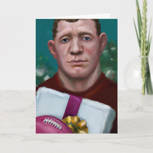 ラグビークリスマス – ラグビーグリーティングカード シーズンカード (正面)