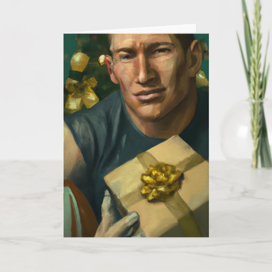 ラグビークリスマス – ラグビーグリーティングカード シーズンカード (正面)