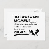 ラグビークールビーデザイン ポストカード (正面/裏面)