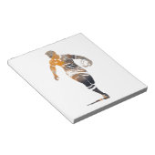 ラグビーゲームスポーツチャレンジイラストレーションシルエット ノートパッド (アングル)