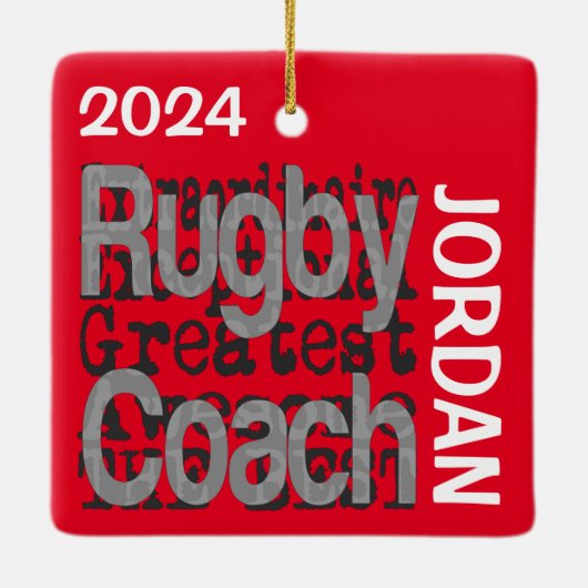 ラグビーコーチエクストラノーネールカスタム セラミックオーナメント (裏面)
