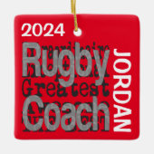 ラグビーコーチエクストラノーネールカスタム セラミックオーナメント (正面)
