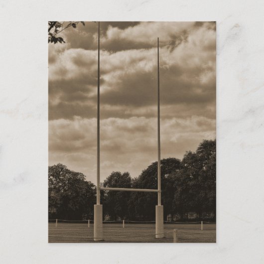 ラグビーゴールポストatラグビースクール ポストカード (正面)