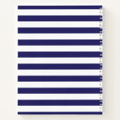 ラグビーストライプズのアリゲータースパイラルノート ノートブック (裏面)