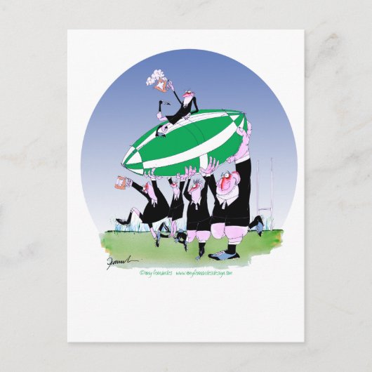 ラグビーハッカ3応援，トニー・フェルナンデス ポストカード (正面)