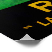 ラグビーハットヴィンテージファッションポスター ポスター (角)