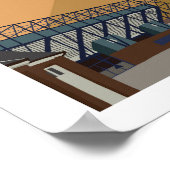 ラグビーパーク、キルマルノック。スタジアムプリント ポスター (角)