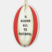 ラグビーパーソナライズされたギフトセラミックオーナメント セラミックオーナメント (左)