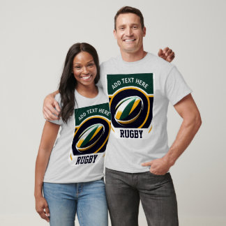 ラグビーパーソナライズされたグTシャツ Tシャツ
