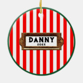 ラグビーパーソナライズされたビー2023収集可能 セラミックオーナメント (裏面)