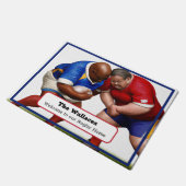 ラグビーパーソナライズされたファンのドアマット ドアマット (アングル)