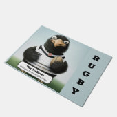 ラグビーパーソナライズされたファンのドアマット ドアマット (アングル)