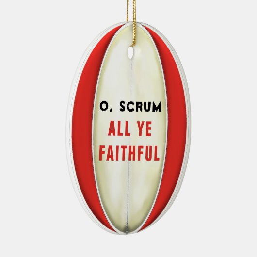 ラグビーパーソナライズされた収集可能セラミックオーナメント セラミックオーナメント (右)