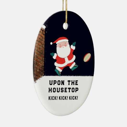 ラグビーパーソナライズされた収集可能セラミックオーナメント セラミックオーナメント (右)