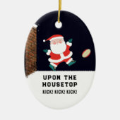 ラグビーパーソナライズされた収集可能セラミックオーナメント セラミックオーナメント (正面)