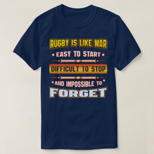ラグビーフットボール Tシャツ (デザイン正面)
