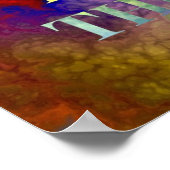 ラグビープレイヤーとゴール引用文の成功 ポスター (角)