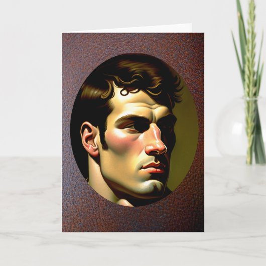 ラグビープレーヤーのグリーティングカード シーズンカード (正面)