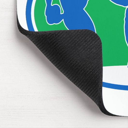 ラグビープレーヤーの操業はパスの蹴りをそらします マウスパッド (コーナー)